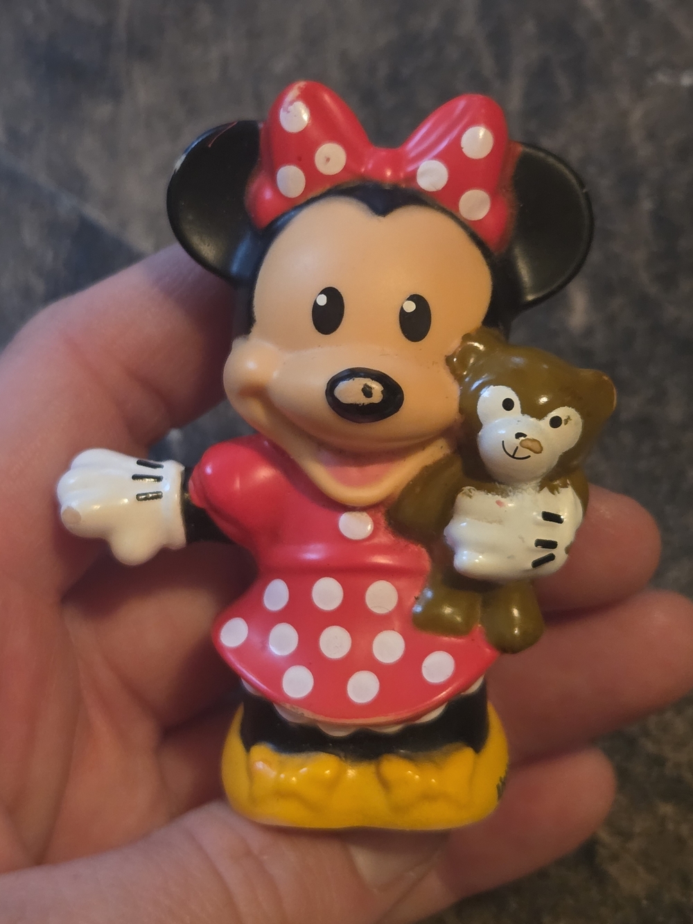Little People Minnie Mouse Holding Bear